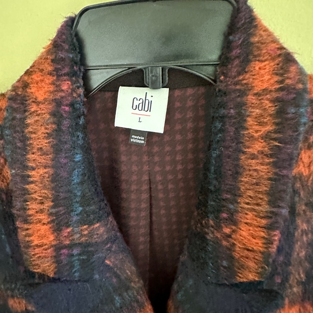Cabi Checkmate Jacket Plaid Double Breasted Blazer Size L - Picture 12 of 14